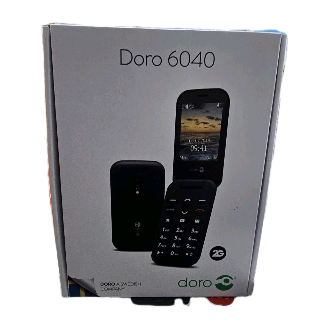Brand New Seald Doro 6040 Flip Big Button Mobile Phone - Black Unlocked-UK stock