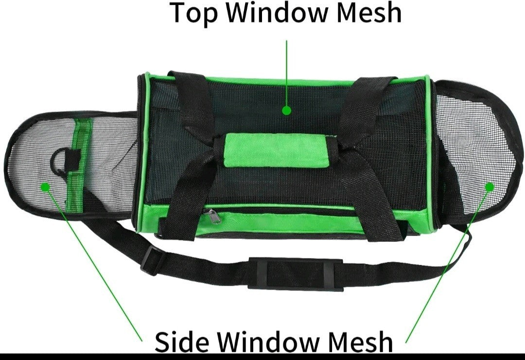 PET CARRIER BAG,PORTABLE SOFT FABRIC FOLDING, DOG/ PUPPY/CAT PET TRAVEL NEW