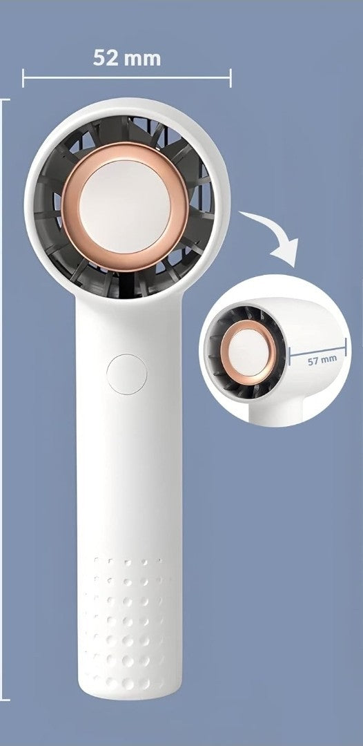 Mini Fan Portable Pocket Size Handheld Rechargeable Indoor-Outdoor-Home-Office