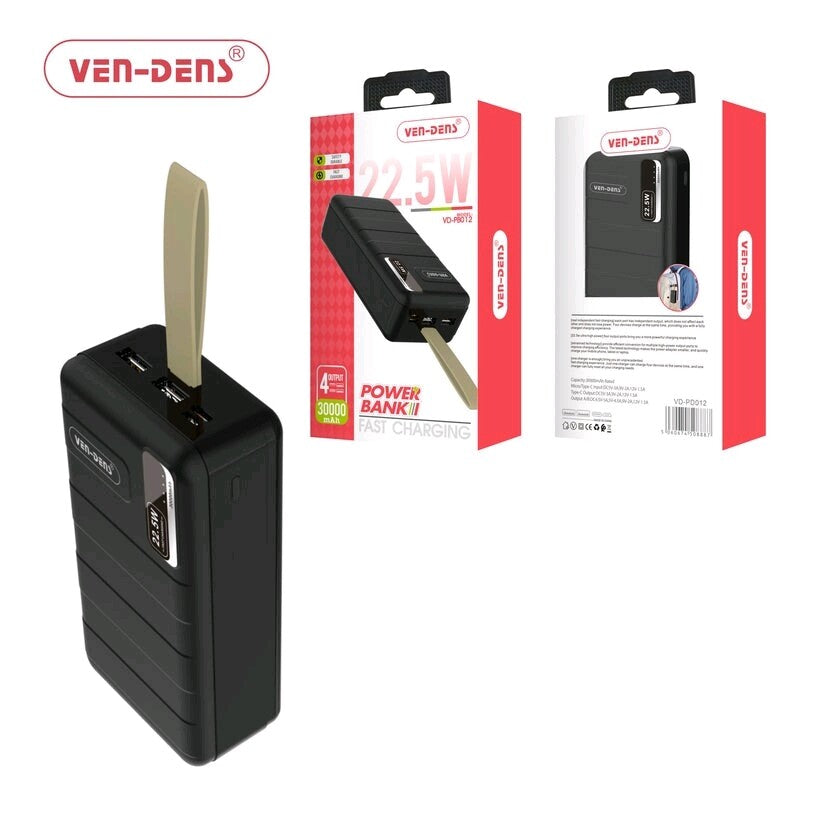 Super Fast Power Bank 30000mAh 4 Output, Micro / Type-C Input, Type-c Output..