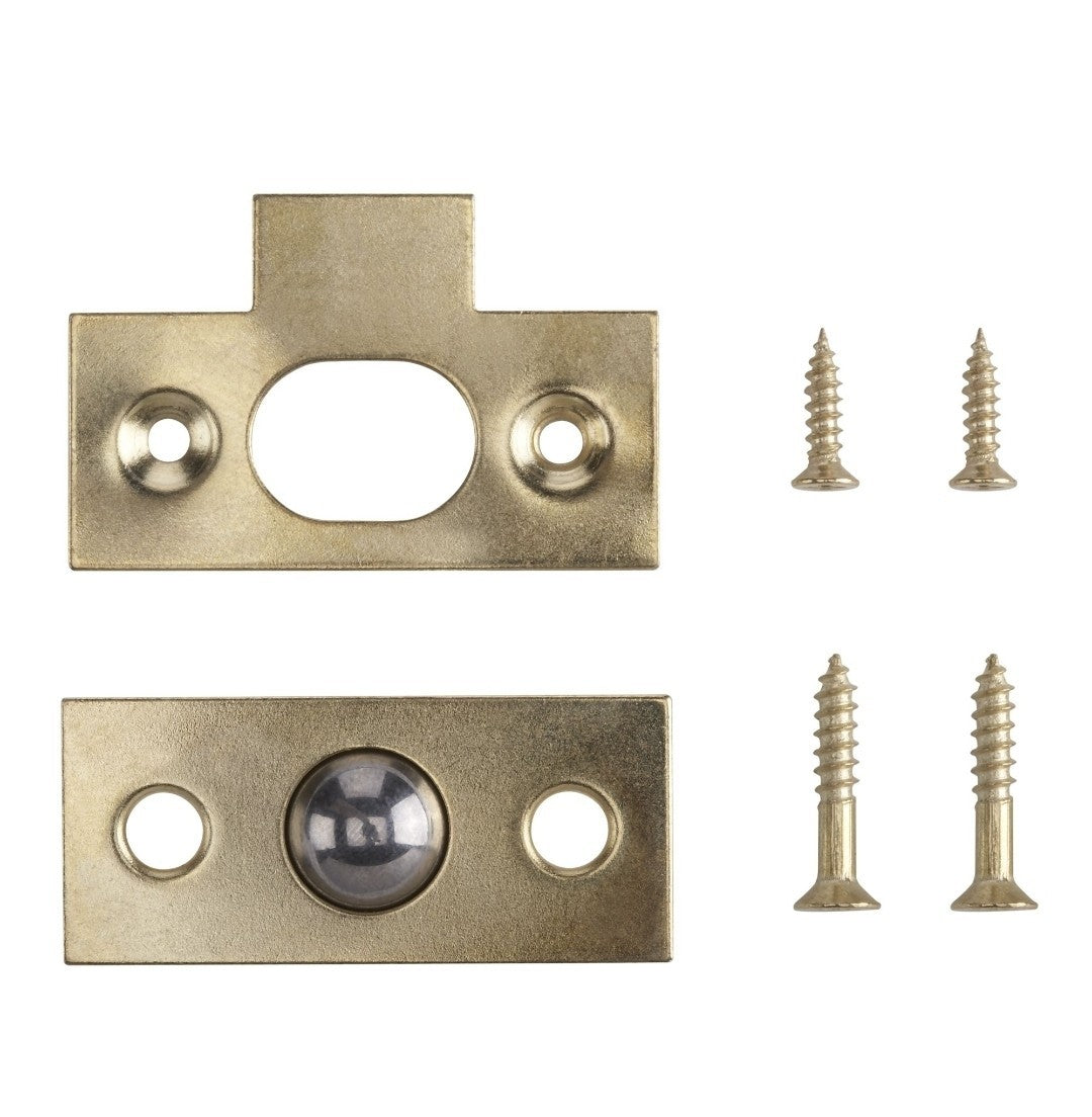 11 Packs Roller Ball Bales Catch Spring Loaded Door Mortice Latch Polished Brass