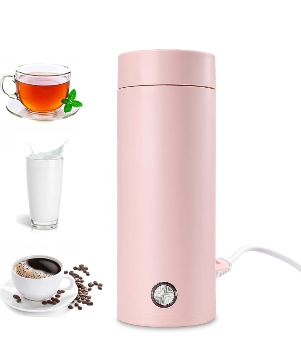 400ml Tea Pot Thermos Mini Portable Electric Travel Kettle Fast Water Boil Small