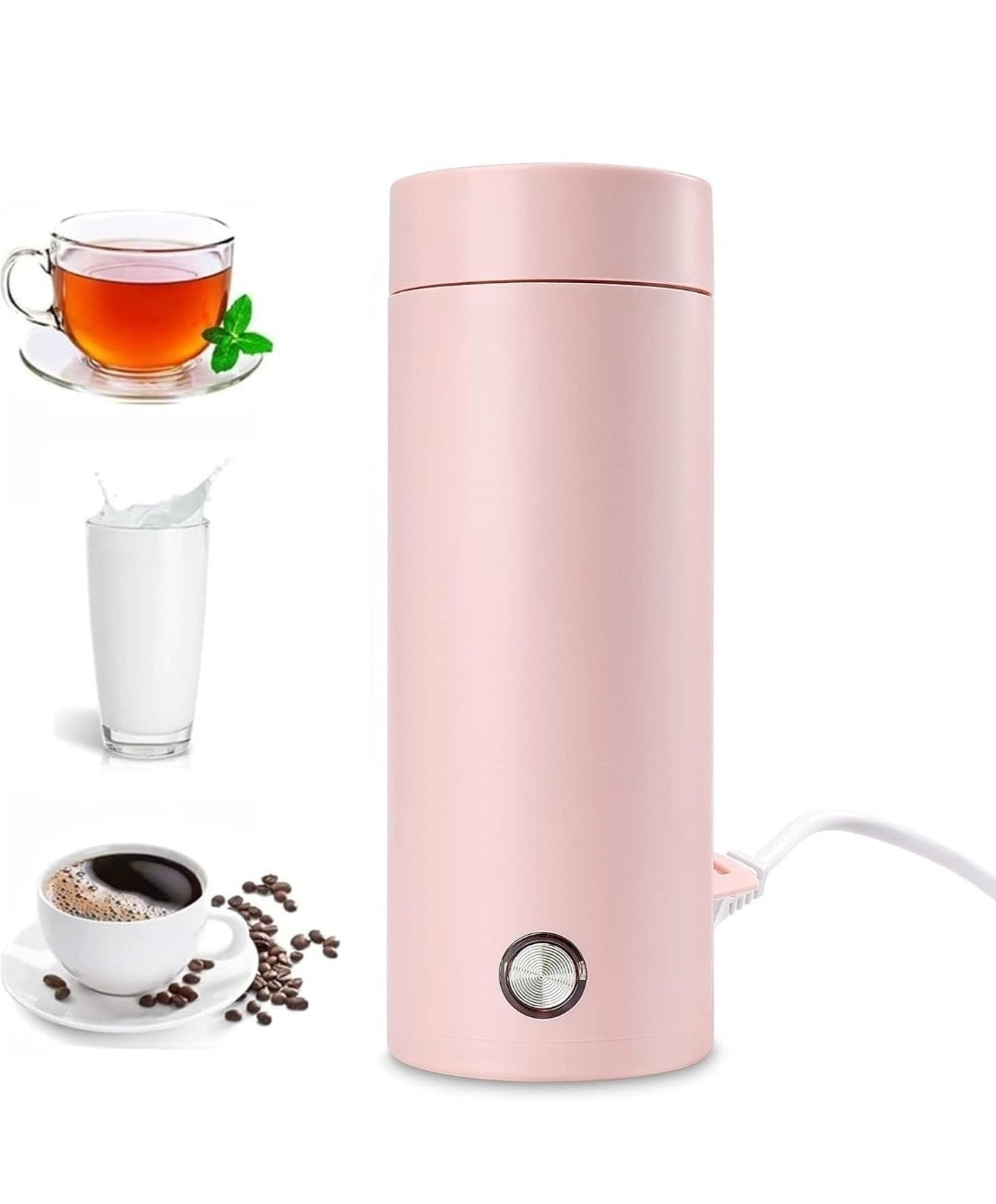 400ml Tea Pot Thermos Mini Portable Electric Travel Kettle Fast Water Boil Small