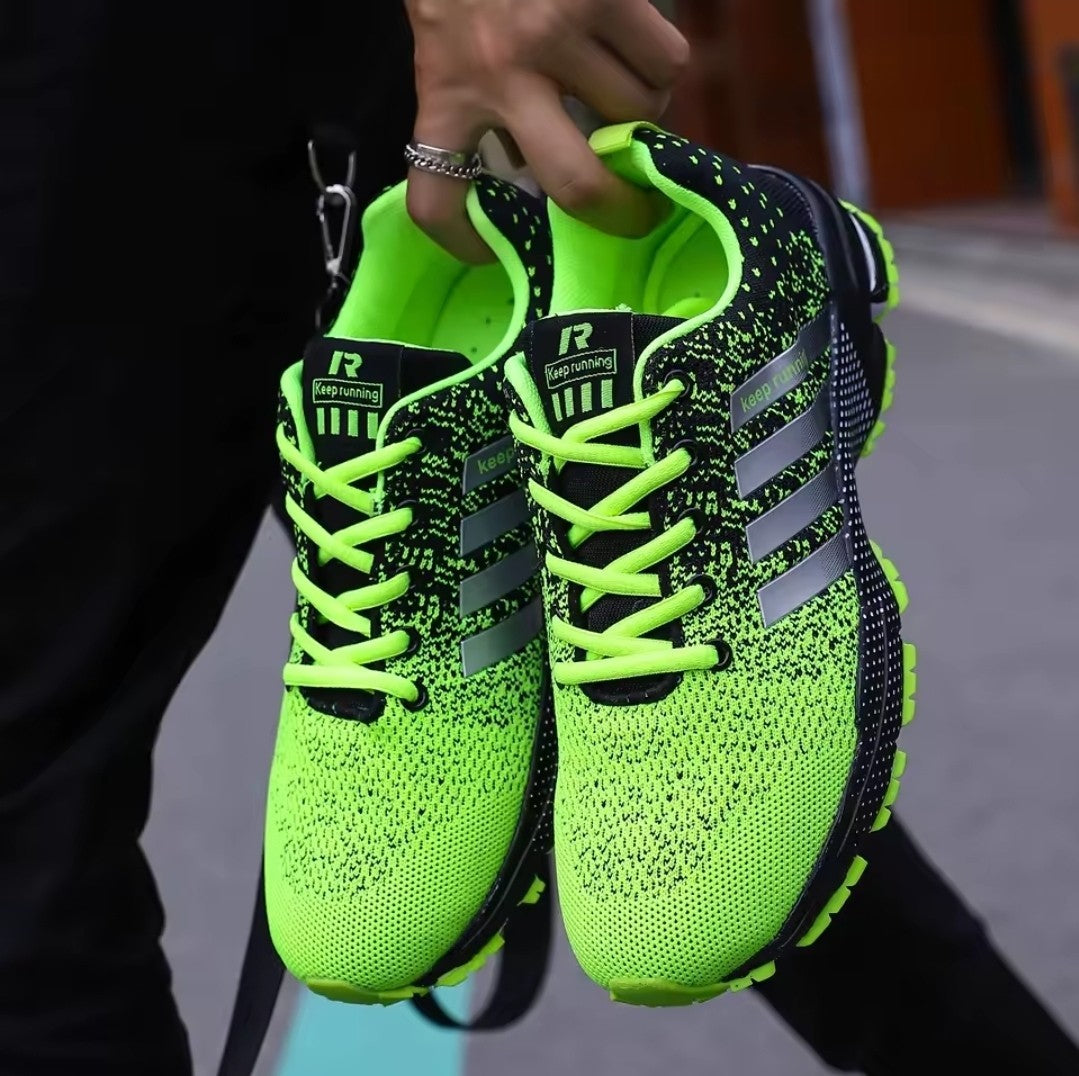 Men’s Breathable Running Shoes Trainers Lightweight Mesh Sneakers Outdoor Casual