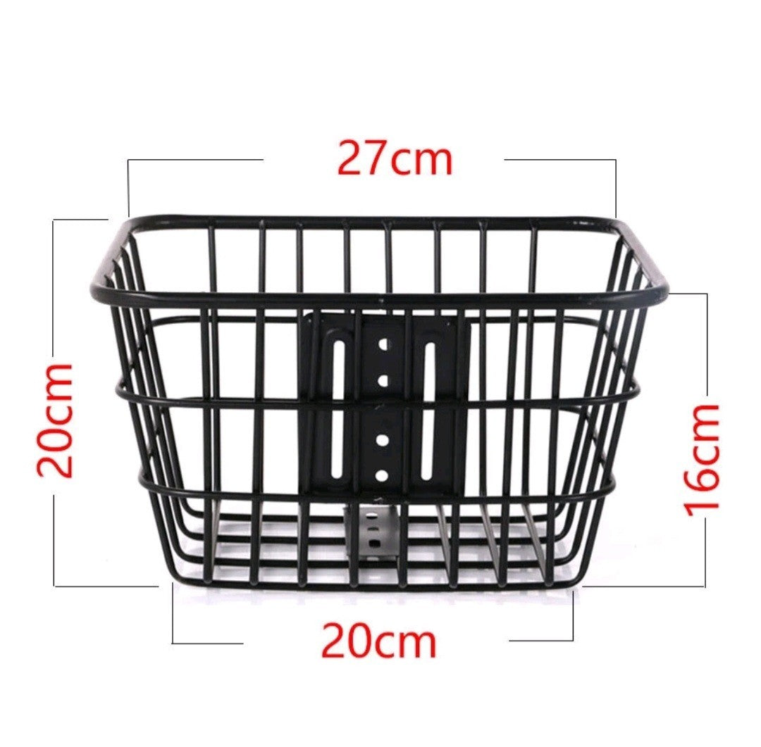 Bike Front Basket Universal Rustproof Strong Load Bearing Iron