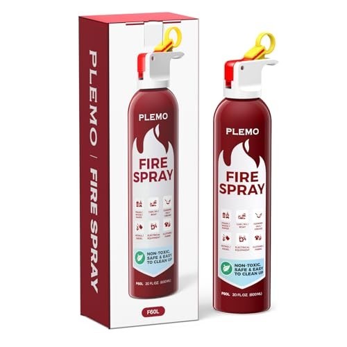 X4 PLEMO Car Fire Stop Extinguisher Spray for Car, Home, Kitchen, Caravan 600ml