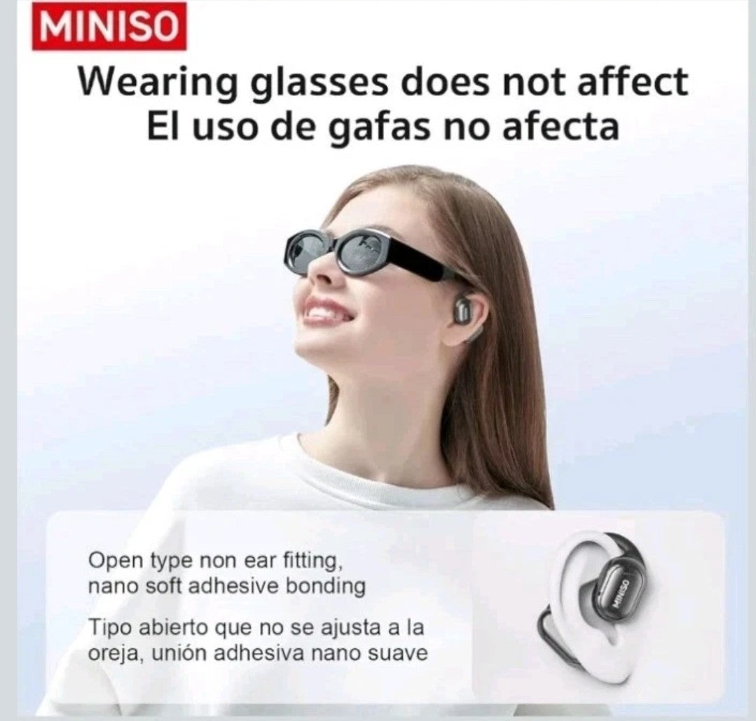 MINISO X30 Wireless AI Translation Earbuds Open Ear Bluetooth Headphones 30H