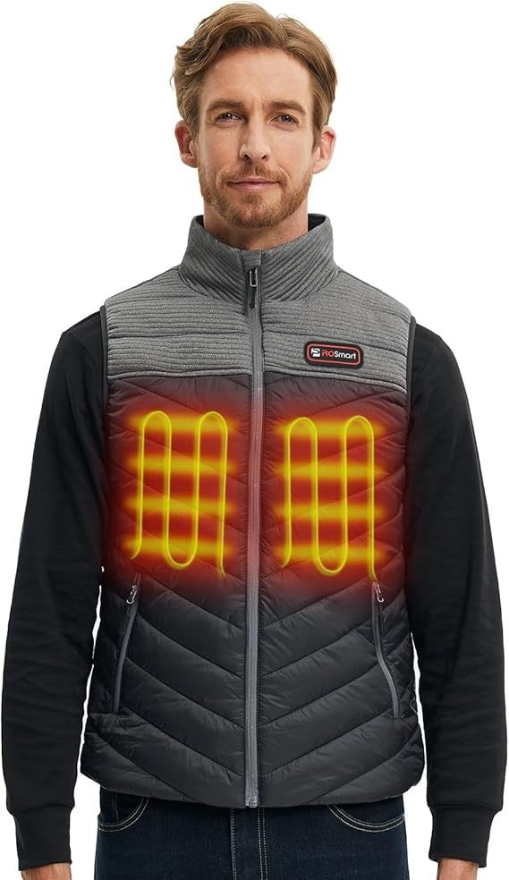 ProSmart Heated Vest Polar Fleece Lightweight Waistcoat with USB Battery Pack