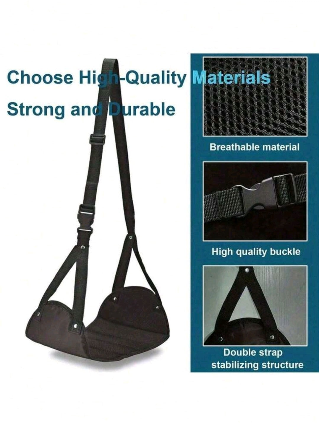 Travel Foot Rest Portable Adjustable Folding Hanging Foot Hammock