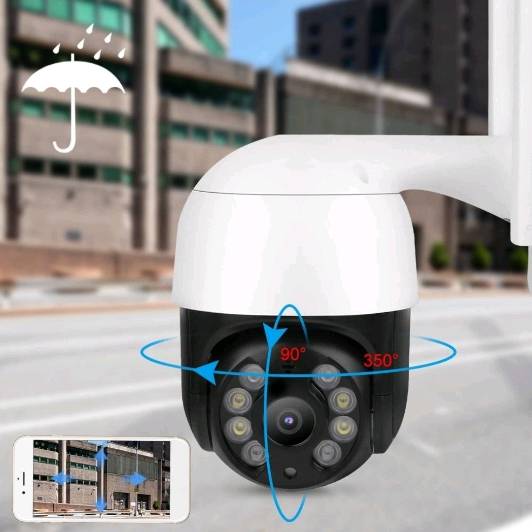 1080P WiFi PTZ Security Camera Outdoor Night Vision 2-W Audio Motion Detect CCTV