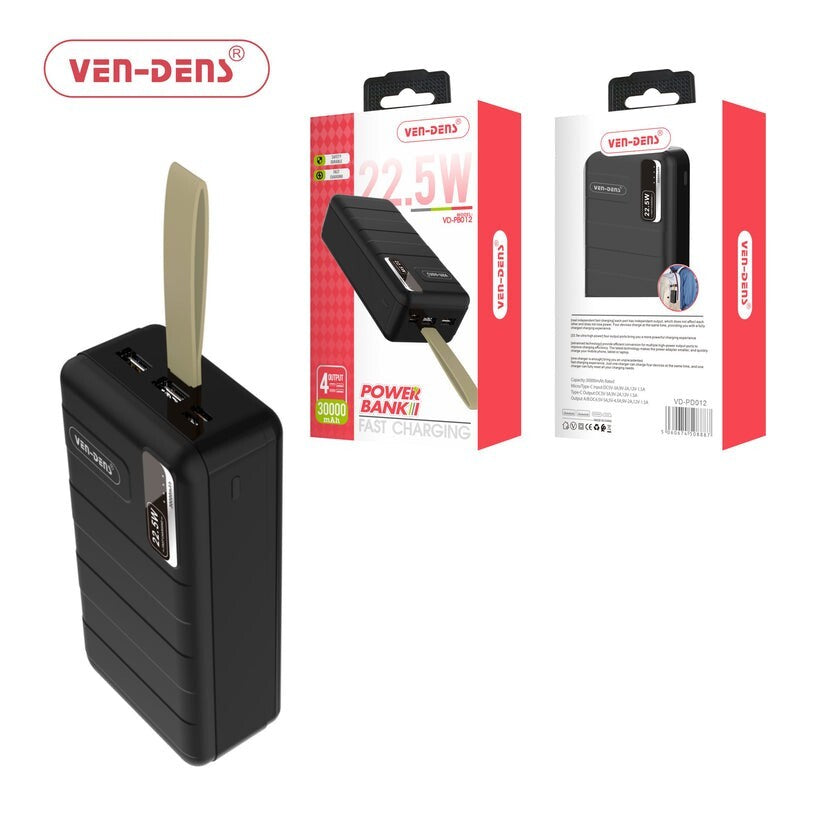 Super Fast Power Bank 30000mAh 4 Output, Micro / Type-C Input, Type-c Output..