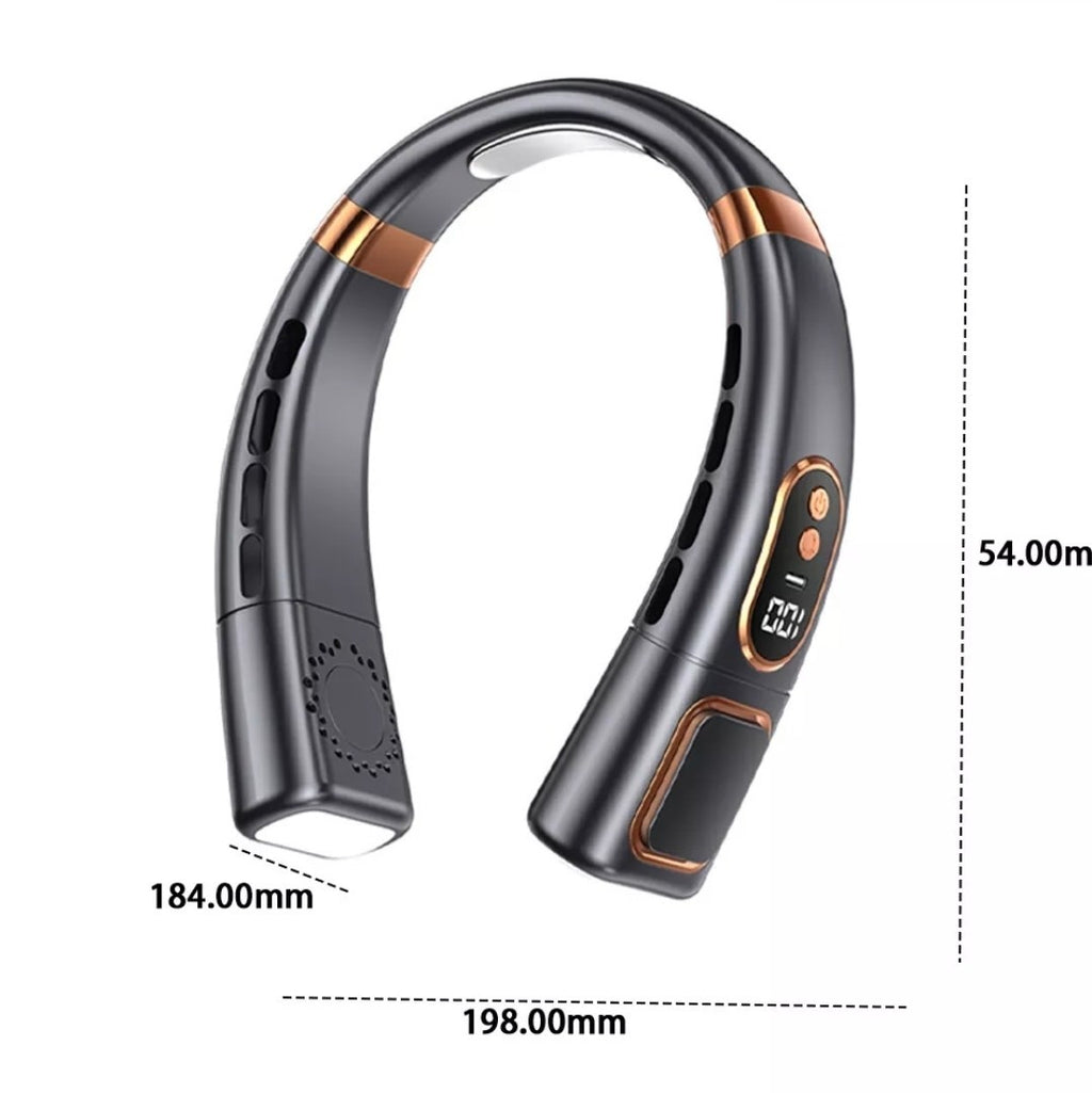 Portable Neck Fan 5 Speeds with LED Fan Air Cooler for Home Office Travel Sports