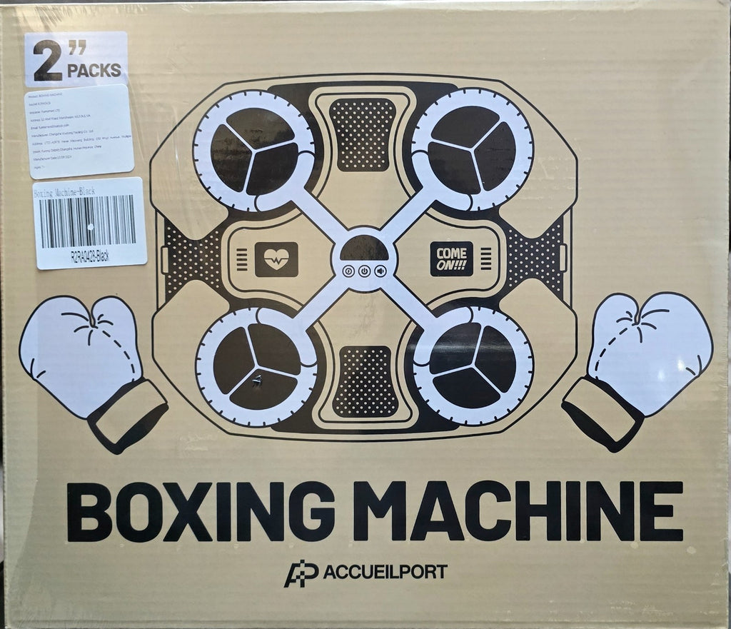 Boxing Machine with LED Lights & Gloves – 3 Speed Modes, Bluetooth Music,Kids 7+