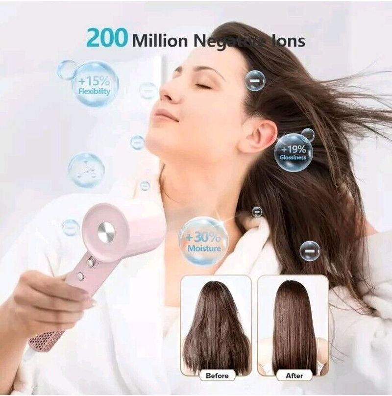 Professional Fentgo High Speed Hair Dryer with Diffuser,Ion Blow Dryer Brushless