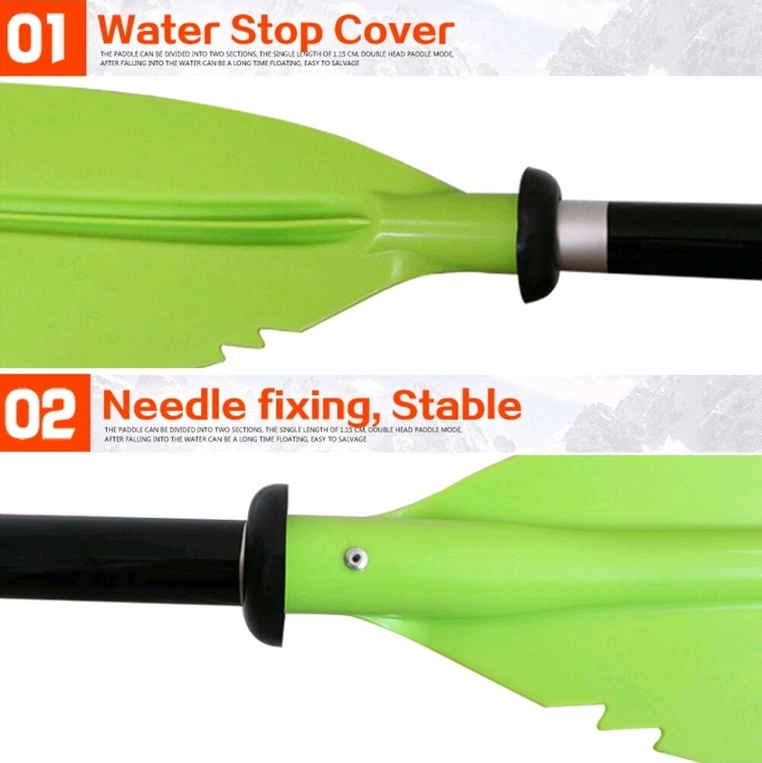 Professional Kayak Paddle Asymmetrical Floating Oar Aluminium Paddle 220cm Blue