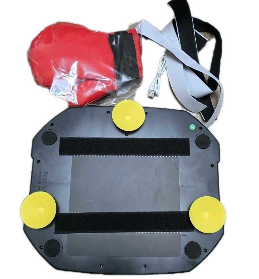 Boxing Machine with LED Lights & Gloves – 3 Speed Modes, Bluetooth Music,Kids 7+