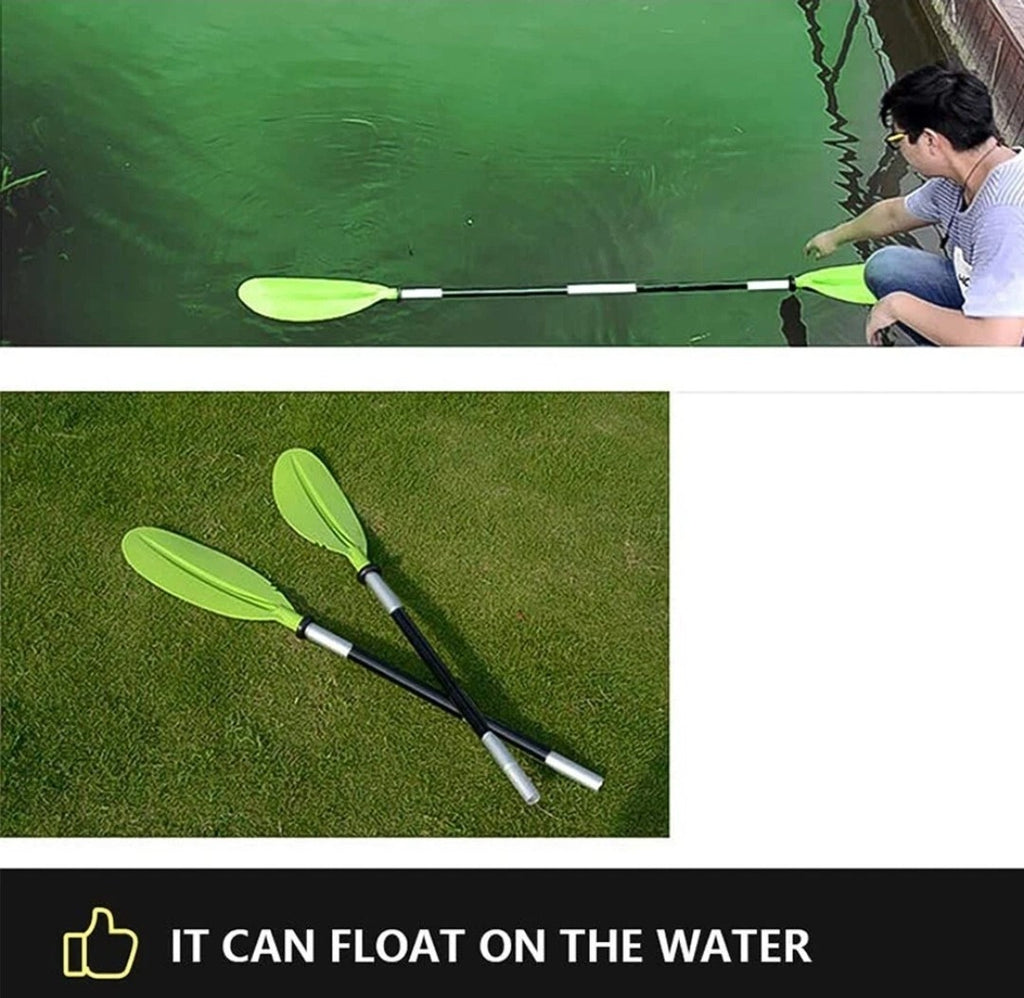 Professional Kayak Paddle Asymmetrical Floating Oar Aluminium Paddle 220cm Blue