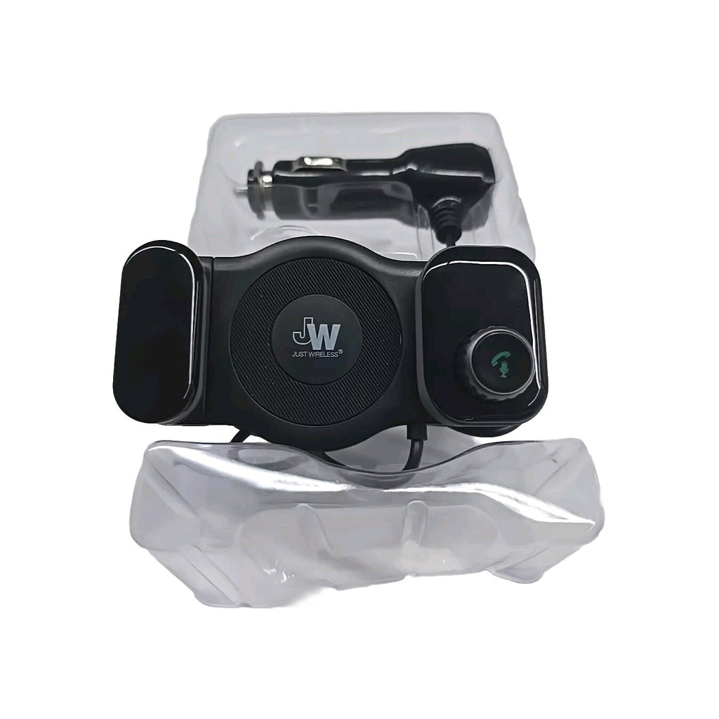 2In1 Wireless Bluetooth FM Transmitter Car Kit Air Vent Phone Holder USB Charger