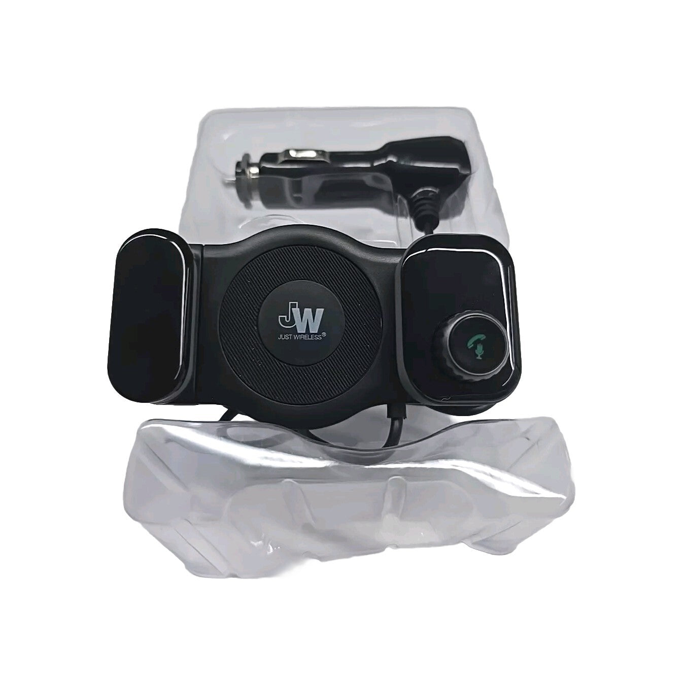 2In1 Wireless Bluetooth FM Transmitter Car Kit Air Vent Phone Holder USB Charger
