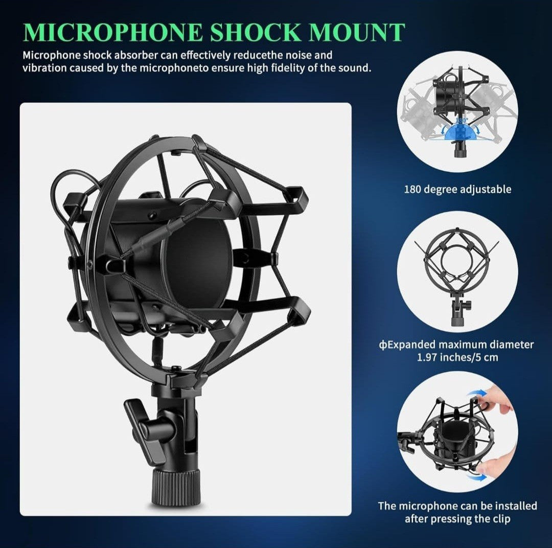LEGENDARY VOCAL Professional Condenser Microphone for Studio Recording (Gold)