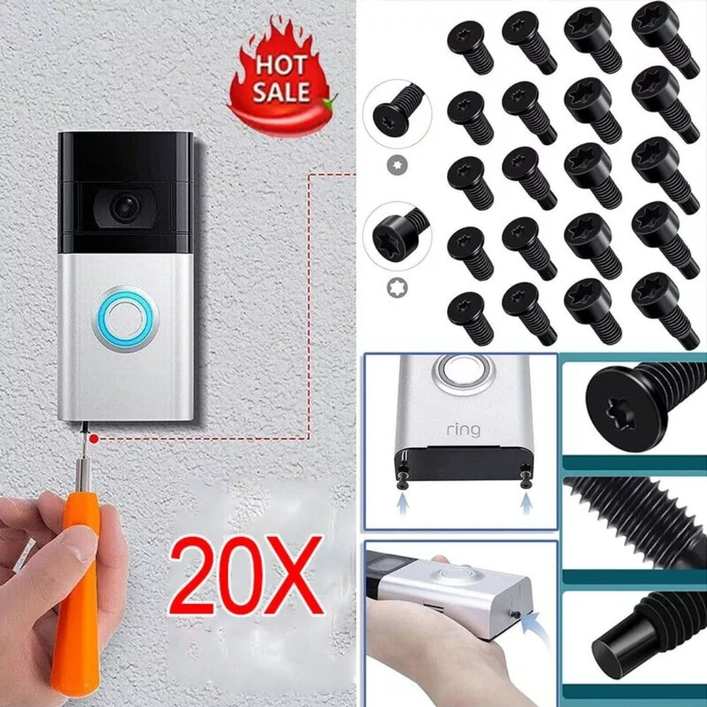 Ring Doorbell Screws 20x Replacement Security Screws Compatible + Video Doorbell