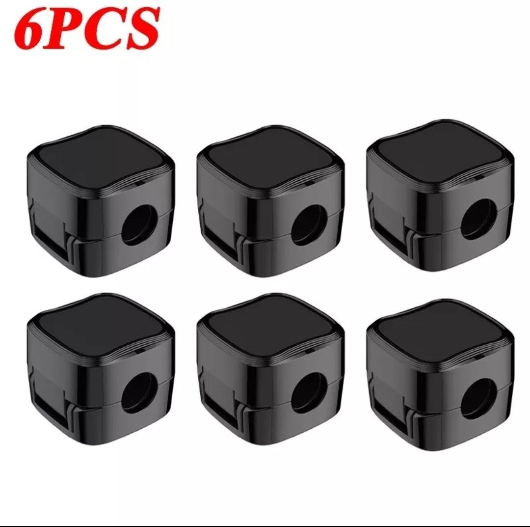 6Pcs Cable Holder Magnetic Cable Wire Clip Tidy Cord Lead Organizer USB Charger
