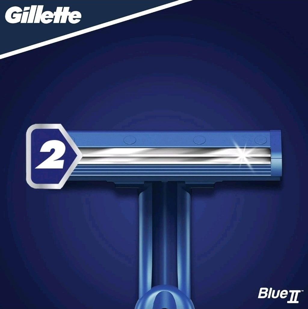 5x Gillette Blue 2 Disposable Men's Razor 1 Pack New