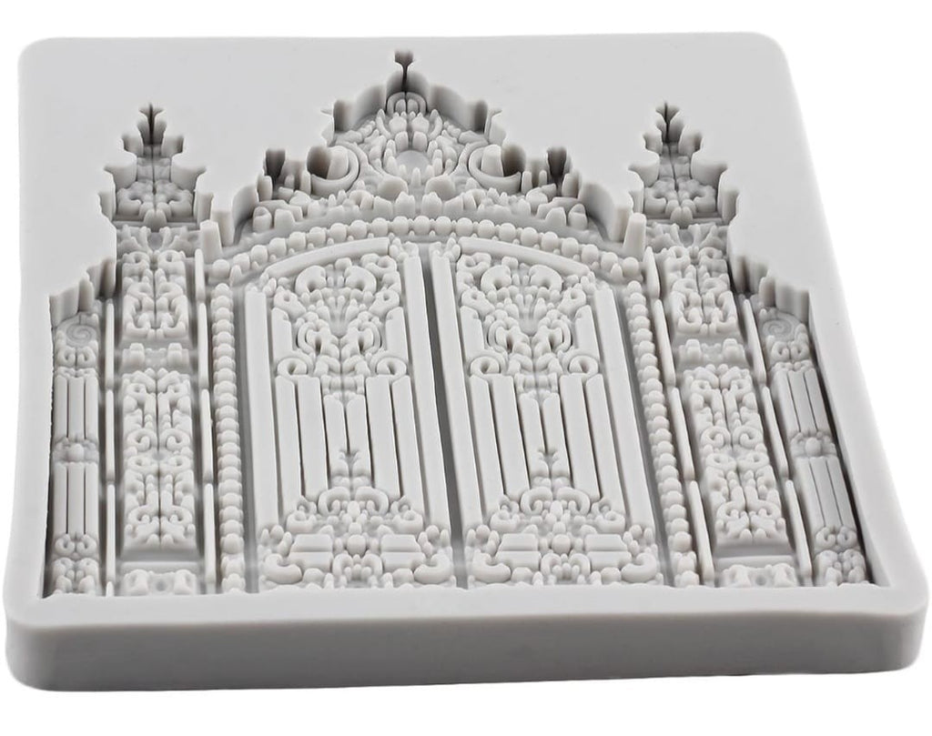 Castle Gate Silicone Fondant Mold For Cake Decorating/ Cupcake Topper 