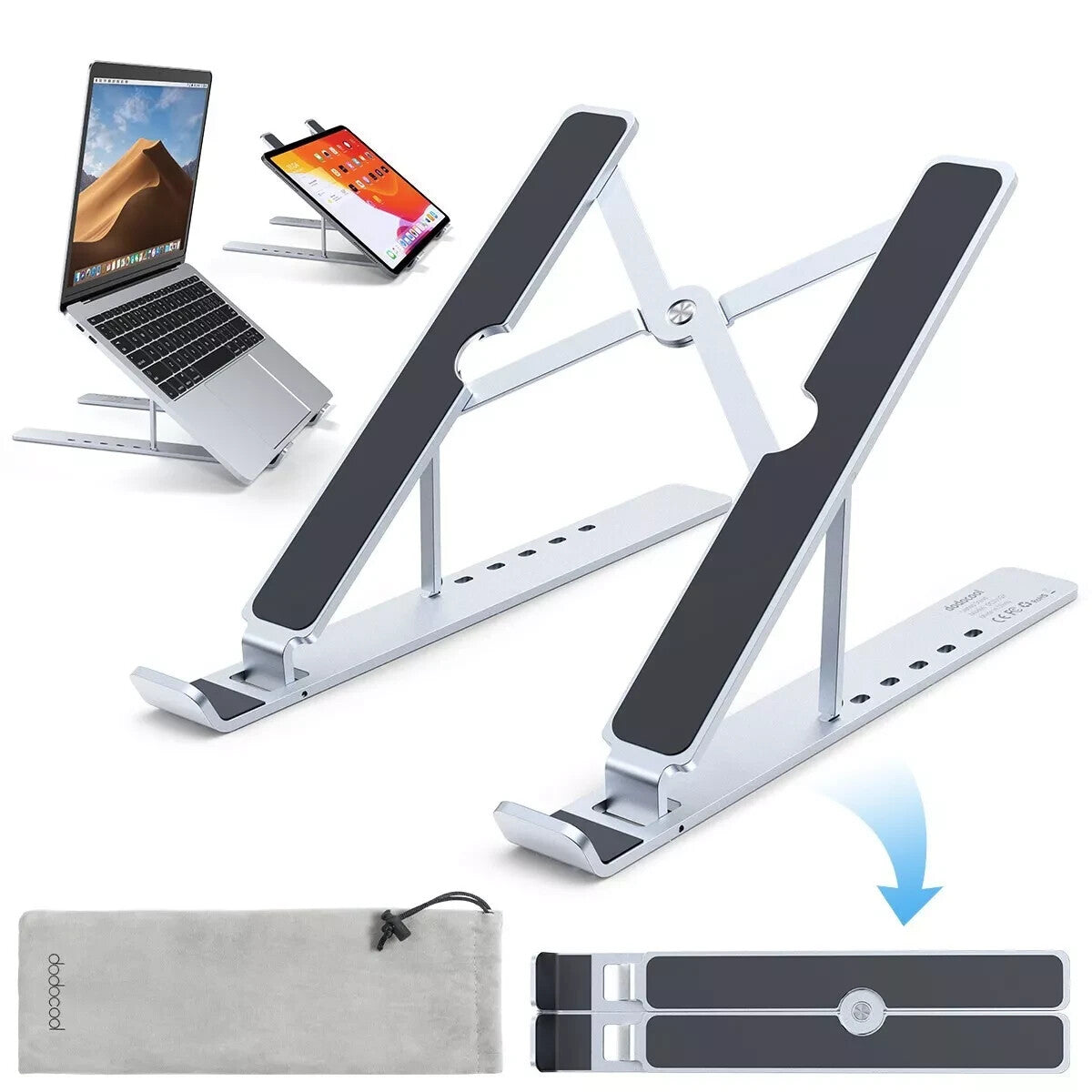 Portable Laptop Stand,Laptop Stand,Adjustable Aluminum Laptop Computer Stand Tab