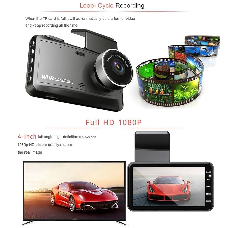 Car Dvr  4-inch touch WIFI interconnected HD car driving recorder car Camera 