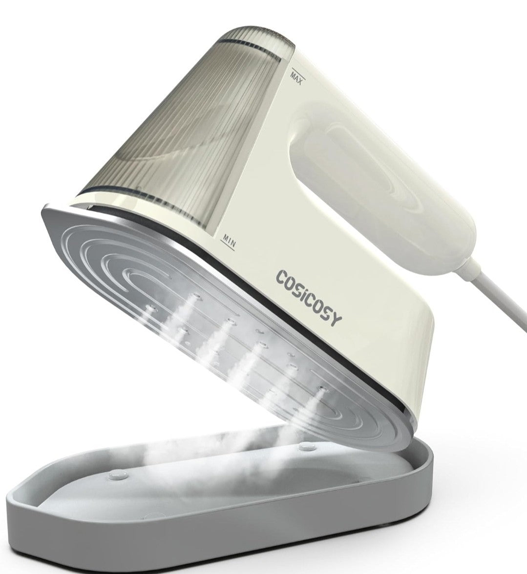 Cosicosy 2-in-1 Handheld Clothes Steamer & Iron 1200W Portable Travel Garment