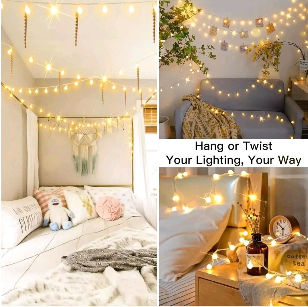 10M Christmas LED String Light Purple For Indoor & Outdoor Usb Plugin + Remote 