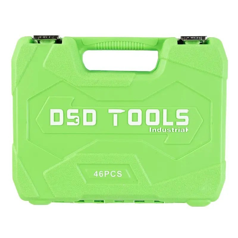 DSD TOOLS 46pc 1/4" Drive Metric Socket & Bit Set DS1036 Ratchet Wrench Screwdri