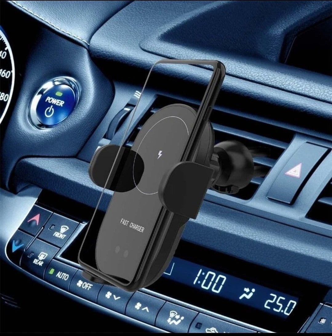 Wireless Car Charger Mount 10W  Automatic Clamping Phone Holder  2-in-1
