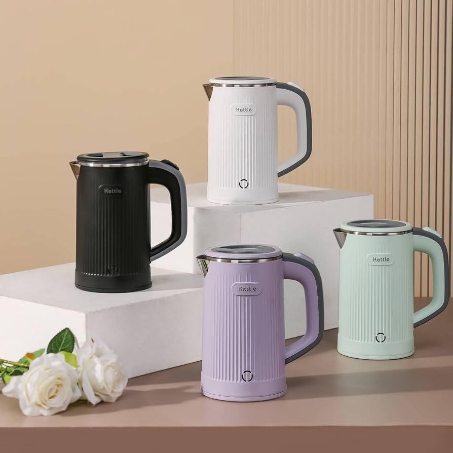 Green 0.8L Electric Kettle-600W Fast Boil, Portable, Energy Efficient  Auto shut