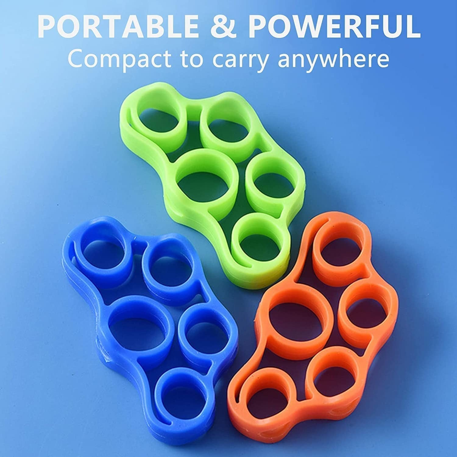 3 Pack Hand Grip Strengthener, Finger Strengthener, Forearm Exerciser, 3 Resist