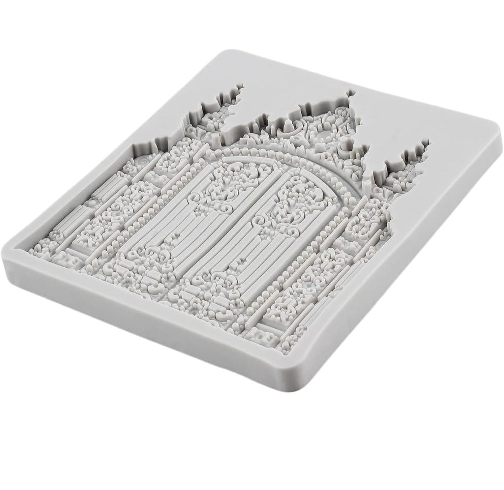 Castle Gate Silicone Fondant Mold For Cake Decorating/ Cupcake Topper 