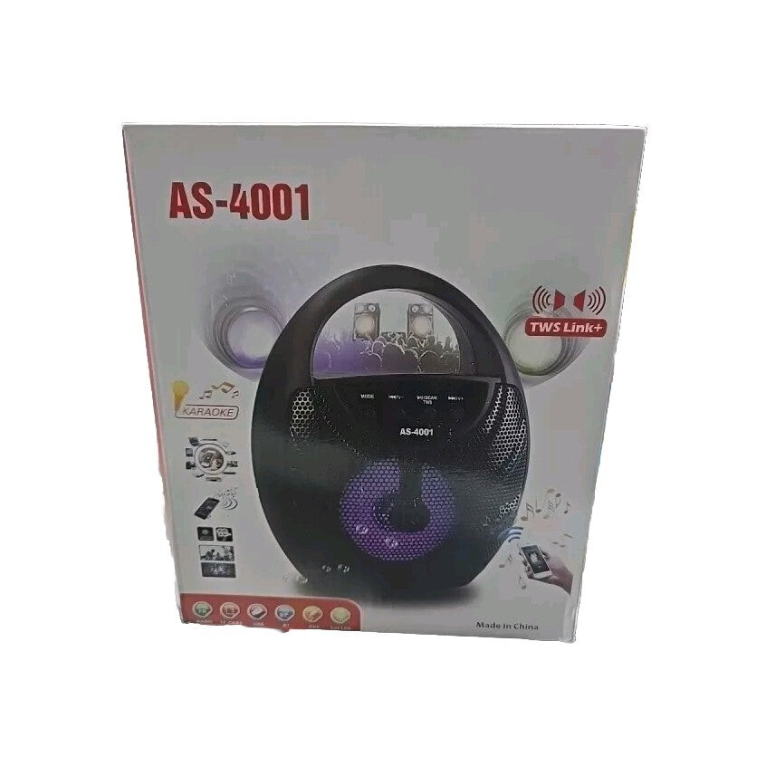 Wireless Bluetooth Speakers As-4001 Black for Home,Desktop Loud Speakers, Stereo
