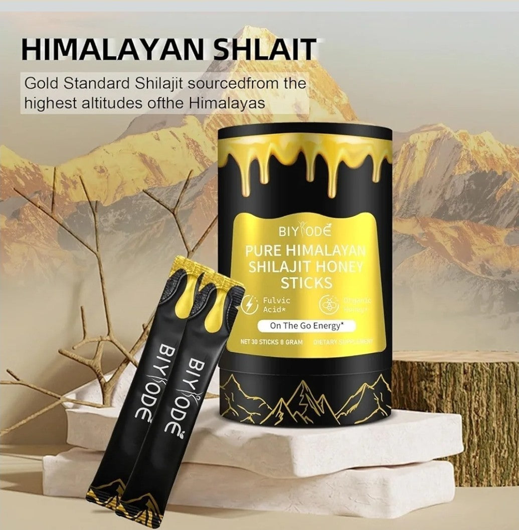Biyode Himalayan Shilajit Organic Honey Sticks Manuka Honey FAST 100% VEGAN