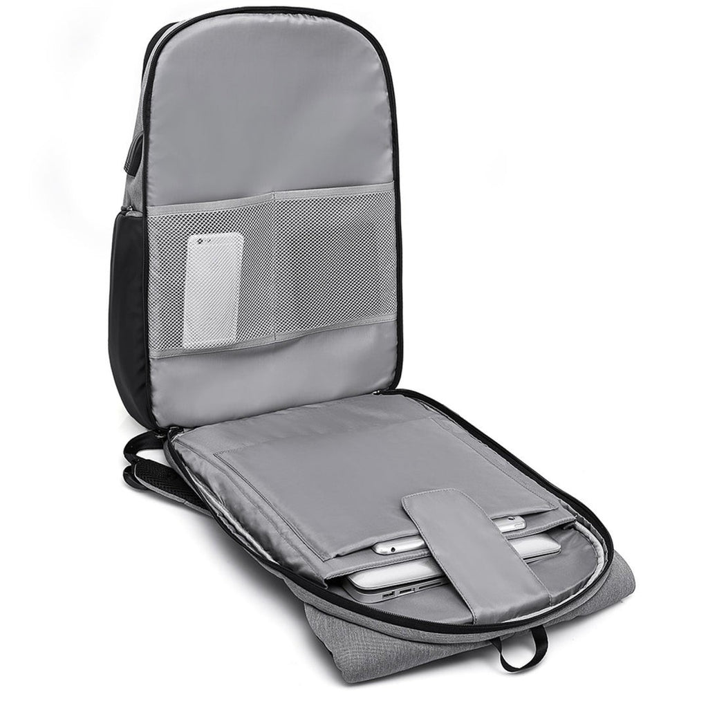 New Riseicon Liberty 1 Grey - Anti theft USB charging waterproof laptop backpack