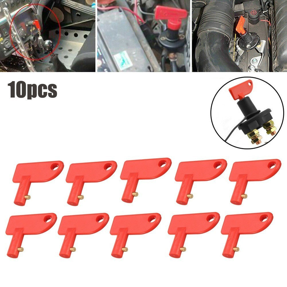 10x Car Battery Isolator Switch Keys – 12V Master Disconnect Cut Off Switch
