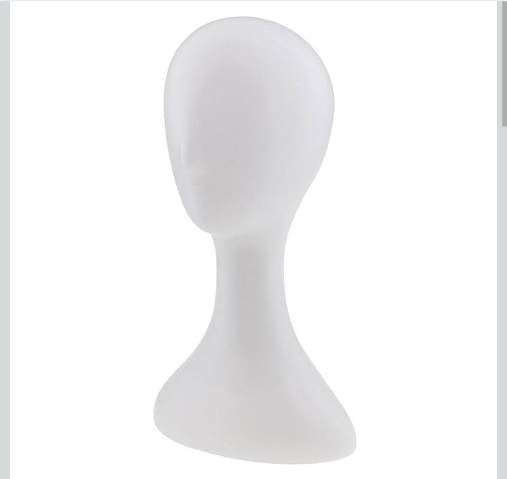 Abstract  Manikin Head for Hat Headset/Glasses /Hair Display Stand WHITE COLOUR