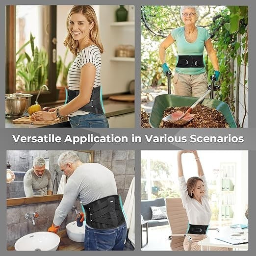YAHA Lower Back Brace Support Belt, Pain Relief, Heavy Lifting-Adjustable-Unisex