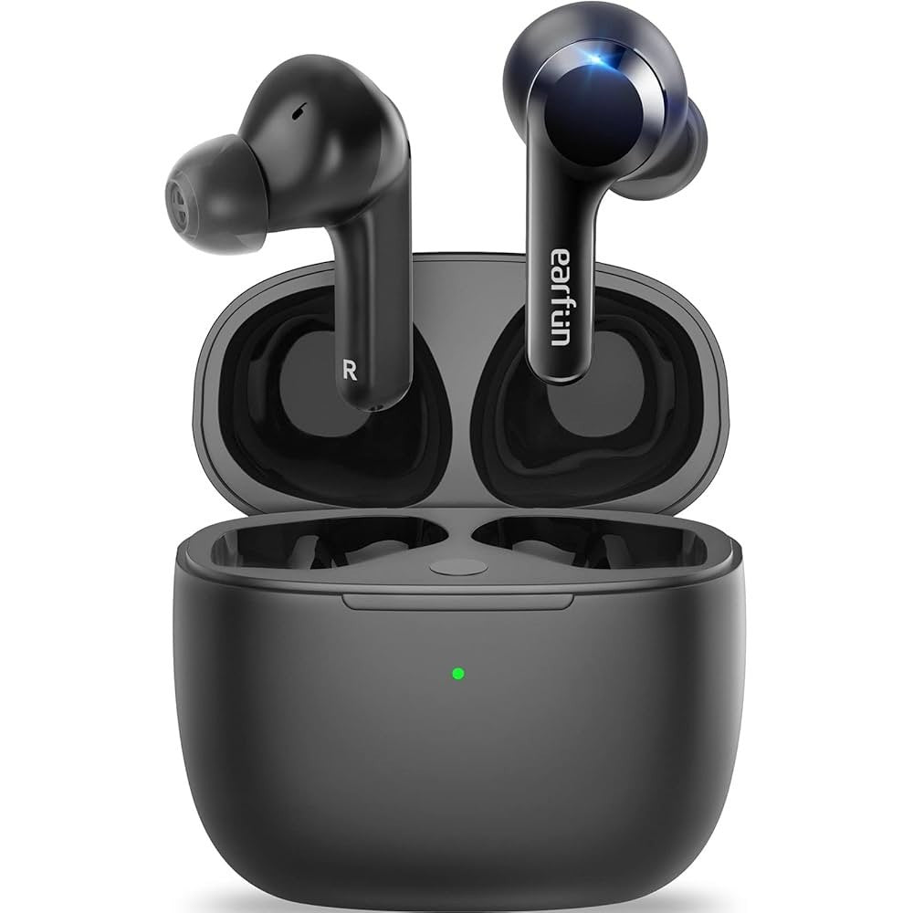 EarFun Air Wireless Bluetooth Earbud Headphone Mic 35H Play Deep Bass Waterproof