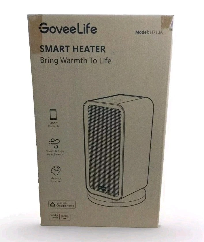GoveeLife Smart Tower Heater 1500W WiFi Alexa App Control Portable Electric Fan 