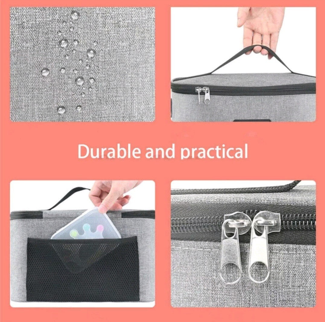 Portable 8L 12V Car Food Heating Bag Warmer Container LCD Digital Temp Display