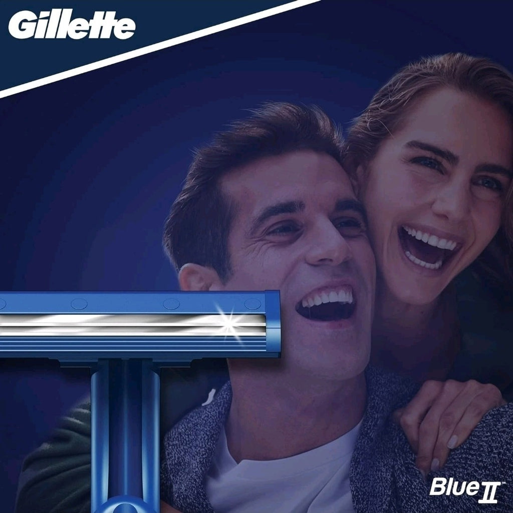 10x Gillette Blue 2 Disposable Men's Razor (2 x Pack), 5 Count Each Pack. New