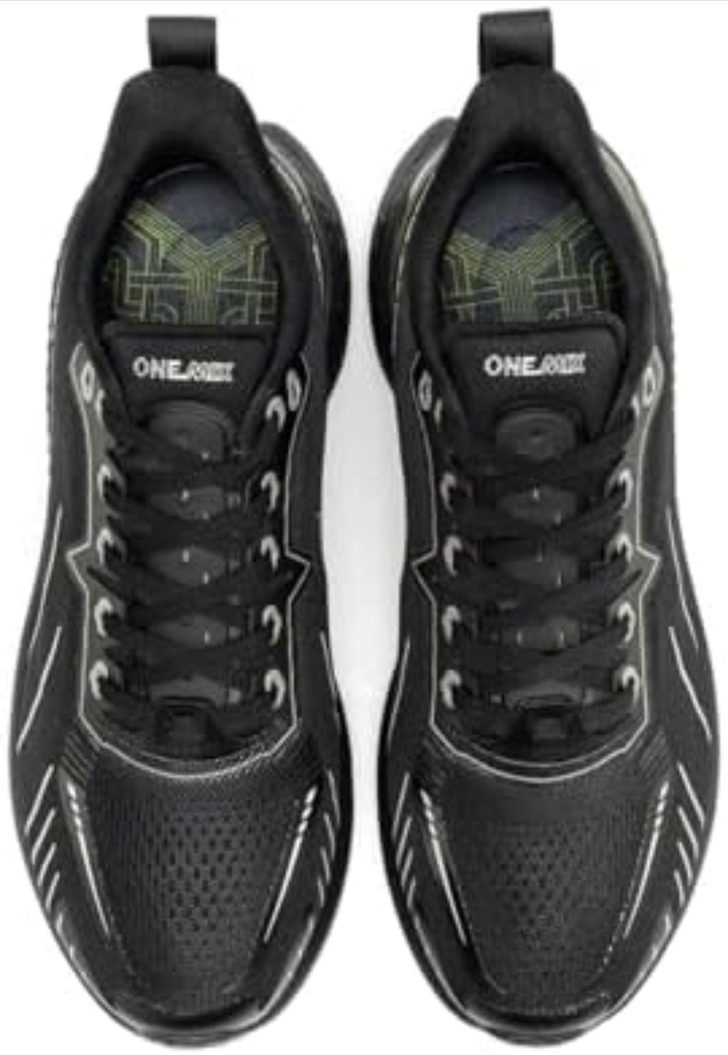 Onemix White Road Running Shoes for Men Air Cushion Outdoor Sport Shoes Size 10