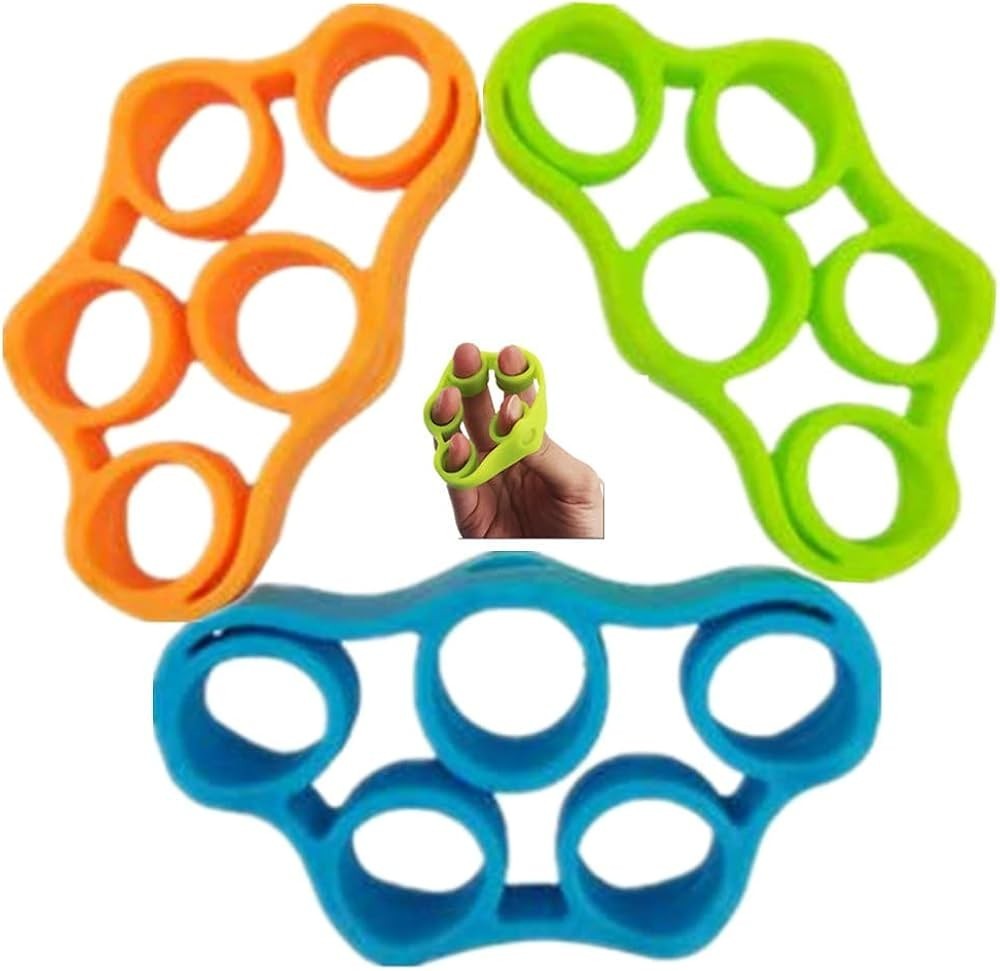 3 Pack Hand Grip Strengthener, Finger Strengthener, Forearm Exerciser, 3 Resist