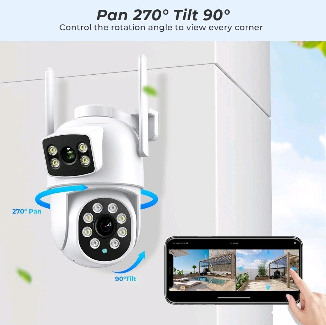 Wireless 8MP 4K IP Camera WIFI Outdoor CCTV HD PTZ Smart  Security IR Camera 